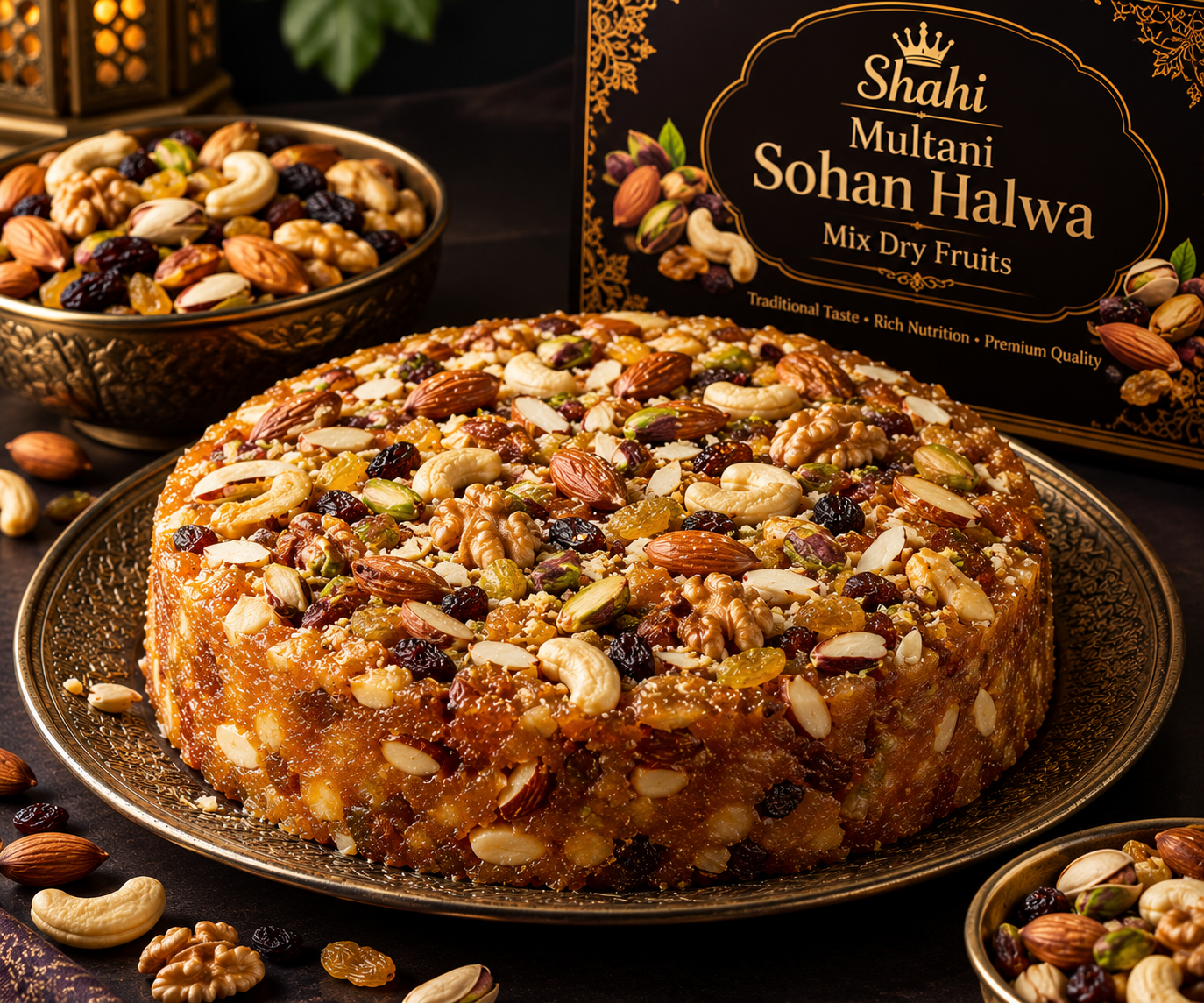 Mix Dry Fruits Sohan Halwa